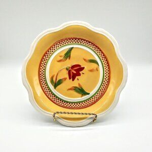 Fitz and Floyd Bellacara Goldenrod Salad Plate NWT